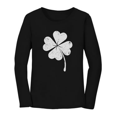 Patrick/'s Day T-Shirt Tiny Clover Shamrock Black Shirt Gift In Patrick/'s Day St